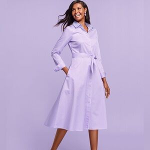 Talbots Cotton Stripe Shirtdress size 4